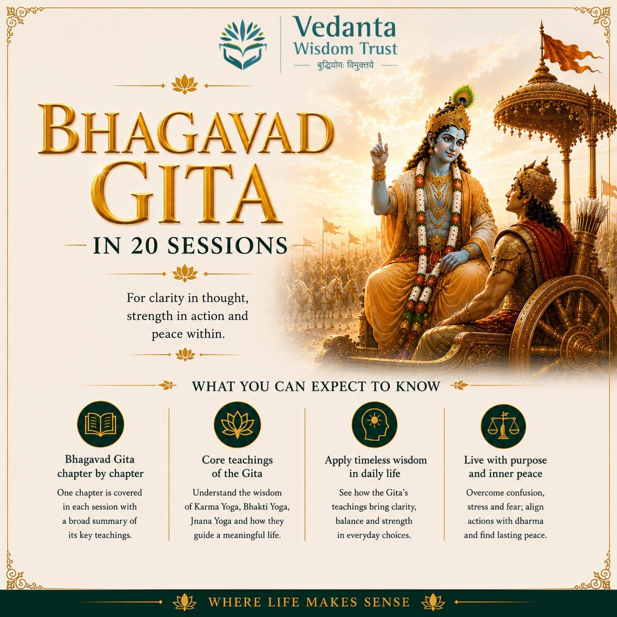 Bhagavad Gita in 20 Sessions